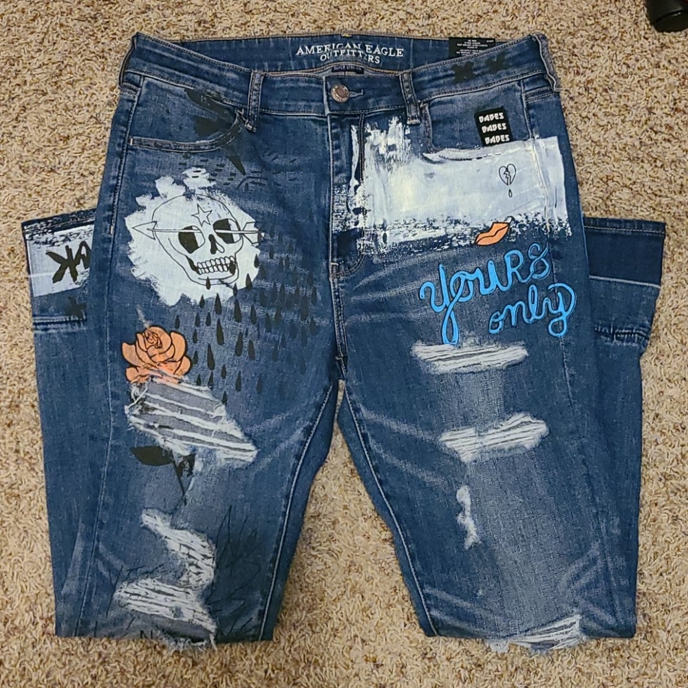 NWT American Eagle Hi-Rise Jegging Size 14